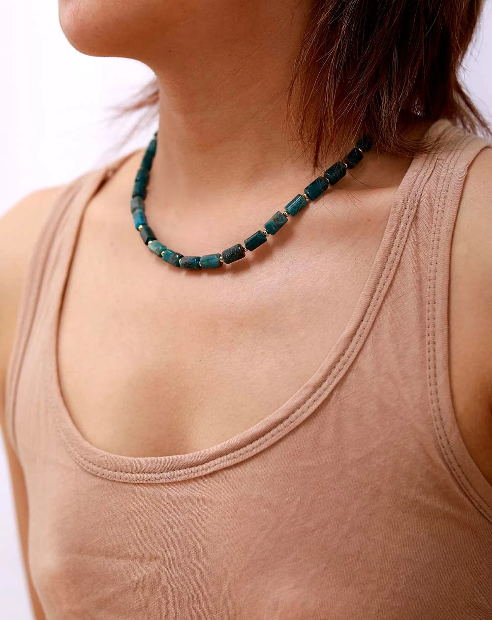 Collier bohème en pierre
