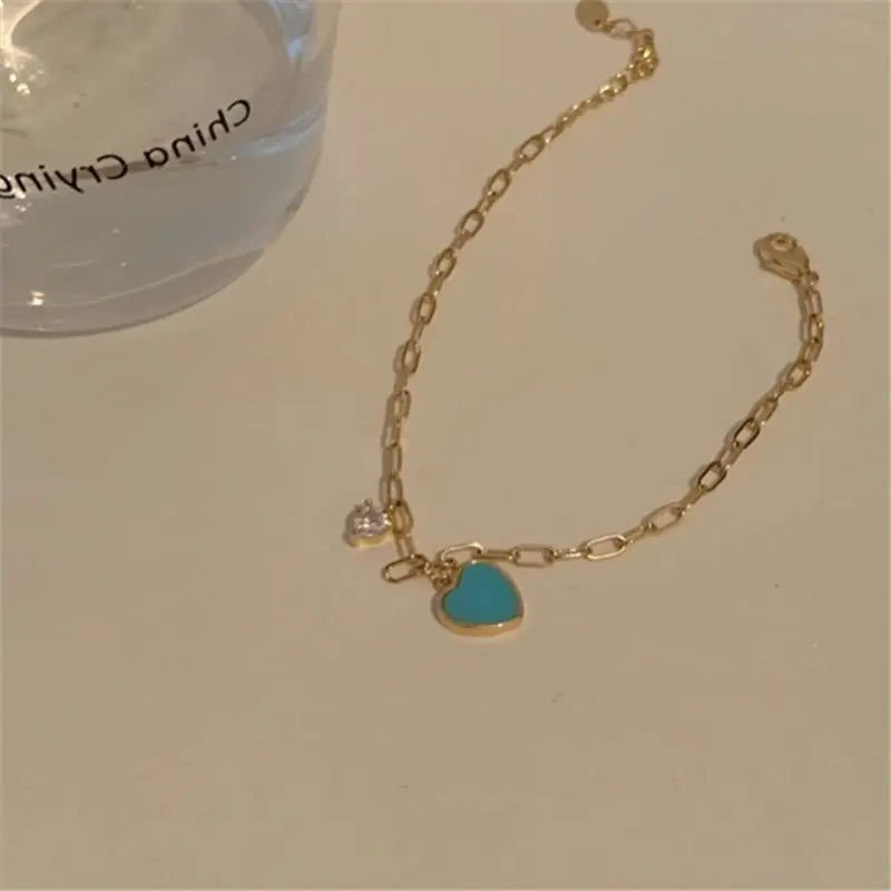 Collier bohème 'Amour Bleu'